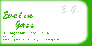 evelin gass business card